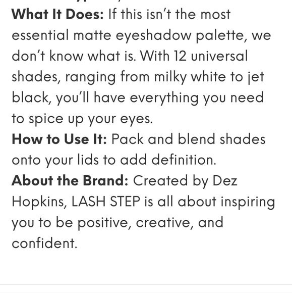 NEW LASH STEP mad about you eyeshadow palette full size retails for  $45 - Picture 3 of 5